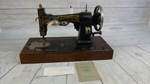 Vintage White Rotary Electric Sewing Machine