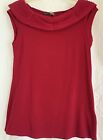 Alice + Olivia Top, Dark Red, Stretchy Fabric Size M Worn 1X Wear Alone or Layer