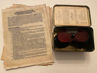 XX-Genuine Red Dicyanin Goggles Nightmare Vision w/Demon-Sight Instructions WW2