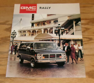 Original 1987 GMC Rally Van Sales Brochure 87 Custom STX