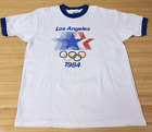 Vintage 1984 Levis Olympic Games Los Angeles Ringer T Shirt Thin 80s Medium
