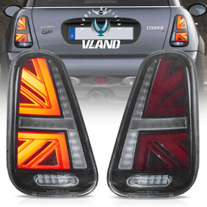 VLAND Union Jack Tail Lights For 2001-2006 Mini Cooper S R50 R52 R53 W/Animation (For: More than one vehicle)