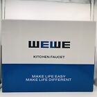 WEWE Silver Kitchen Faucet with Pull Out Sprayer Stainless Steel (Box Sealed)