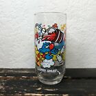 Vintage Smurf Drinking Glasses Cup Clumsy Smurfs Peyo 1982 Cartoon Collection 5