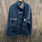 Vintage Carhartt Chore Coat Jacket mens XXL Unlined Denim. United Garment Worker
