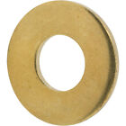 #2 Solid Brass Flat Washers Commercial Standard Grade 360 Qty 100
