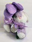 Vintage Joelson Parasol Bunny Rabbit Easter Spring Plush Purple Stuffed 8 in