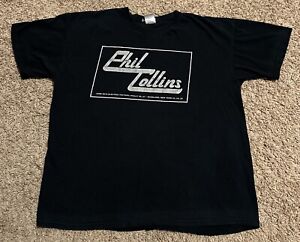 Vtg Phil Collins 2010 Electric Factory Philly & Roseland NY Tour T-Shirt L-XL?