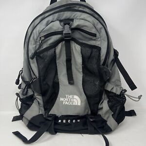The North Face Recon Backpack Gray Black Hiking Laptop Outdoors School XL Womans
