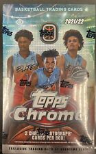 2021-22 Topps Chrome Overtime Elite Basketball Unopened Hobby Box with 2 Autos!