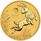 2023 P Australia Gold Lunar Series III Year of the Rabbit 1/4 oz $25 - BU
