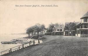 PINE ORCHARD, BRANFORD, CT ~ VIEW FROM CRESCENT BLUFF HOMES HUNTER PUB used 1913