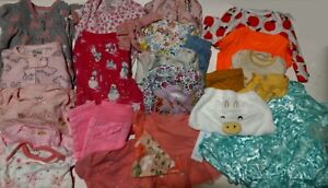 BABY GIRL CLOTHING LOT - Size Newborn & 0-3 Months - 25 Pieces - Name Brands