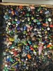 Lot Of 25 Hand Made Colorful Murano Style Glass Beads Drilled Jewelry Making