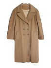Vintage Arthur Jay Wool Trench Coat Womens Size M/L Brown Wool