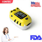Baby Kids Finger Pulse Oximeter Pediatric SpO2 PR for Neonatal Children yellow
