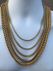 Men's Franco Chain 14k Gold Plated Stainless Steel BEST QUALITY! 3-8mm HEAVY!