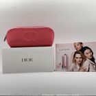 DIOR COSMETIC Dior Trousse Pouch/makeup PINKINSH ORAGNE & DIOR LIPSTICK SAMPLES