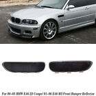 Smoked Front Bumper Side Marker Reflector For 00-03 BMW E46 Coupe/ 01-06 E46 M3