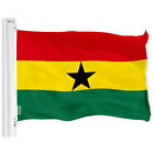 G128 Ghana Ghanaian Flag 3x5 Ft Printed 150D Polyester - Indoor/Outdoor