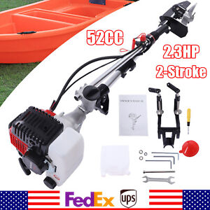 2.3HP 2Stroke 52CC Outboard Motor Boat Engine w/Air Cooling System 8500r/min US