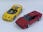 Hot Wheels & Maisto Ferrari’s ; Red 288 GTO And yellow F50 1:18 Pre Owned