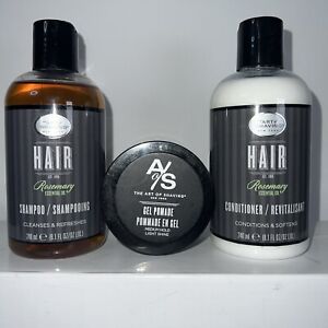The Art of Shaving Rosemary Hair Care Set With  Gel Pomade