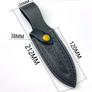 Leather Belt Straight Knife SHEATH Holster FIXED BLADE KNIFE Sheath