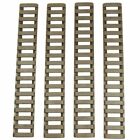 4 Pieces Heat Resistant Weaver Picatinny Ladder Rail Cover - Tan