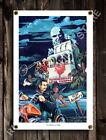 Dave Mann Ed Roth Studios Psychedelic Love Temple 2'X3' Biker Chopper Motorcycle