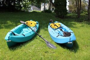 Ocean Kayak Frenzy Sit-On-Top Self Bailing: 2 Kayaks, 2 paddles, 2 seatbacks