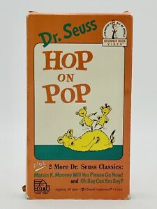 Vintage 1992 NOS Dr. Seuss Hop on Pop + 2 More Stories VHS