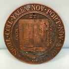 Bronze Seal of Yale College “Sigill Coll Yalen Nov Port Nov Angl” 9” Diameter