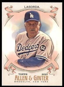 2021 Topps Allen & Ginter Base SP #303 Tommy Lasorda - Los Angeles Dodgers