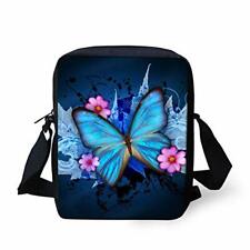 Butterfly Printed Small Crossbody Bags Shoulder Handbag Cell Blue-Butterfly