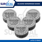 Silicone Hemorrhoid Bands Latex O Rings Set Black Rubbers For Ligator Surgical