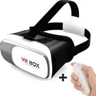 3D Virtual Reality VR Box Headset Glasses& Bluetooth With Remote For Smartphones