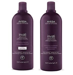 Aveda Invati Advanced LITER Light Exfoliating Shampoo and Thickening Conditio...