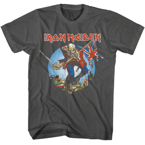 Iron Maiden The Trooper Men's T Shirt Eddie Heavy Metal Rock Band Concert Tour