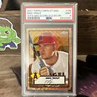2021 Topps Chrome Platinum Anniversary Mike Trout #156 Gold Refractor /50 PSA 9