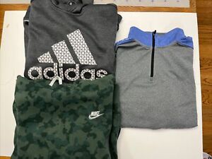 Mens Hooded Sweatshirts Lot (3) - Nike Adidas Evoshield - Size Small