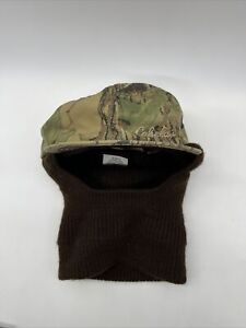 Vintage Cabelas Hunting Hat Trapper Cap built-in Beanie Camo Sz X-large USA Made