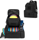Disc Golf Bag with 24-26 Discs Capacity, Disc Golf Backpack with Two Sidewall Su
