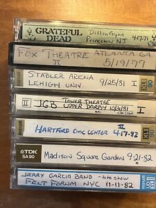 New ListingNice Lot Of Grateful Dead/JGB cassette tapes live lot Of 7: 1970-1980s Concerts
