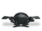 Weber Q 1200 Portable Tabletop Propane Gas Grill Quick Outdoor w/Uline LogoBlack
