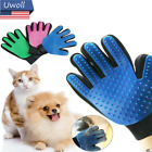 Pet Dog Cat Bath Gloves Grooming Washing Massage Fur Hair Soft Cleaning Brush US