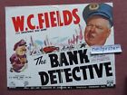 BANK DICK (1941) vintage large-size trade poster  W. C. FIELDS