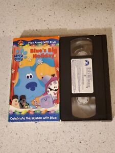 New ListingBlue's Clues - Play Along with Blue: Blue's Big Holiday VHS 2001 Tape Cartoon