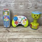 Lot Of Fisher Price Baby Toddler Light Up Musical Toys- Game & Tv Remote Weight