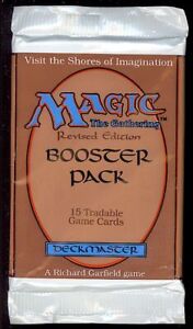 Magic the Gathering (Revised Edition) Booster Pack SEALED Card Pack 1994